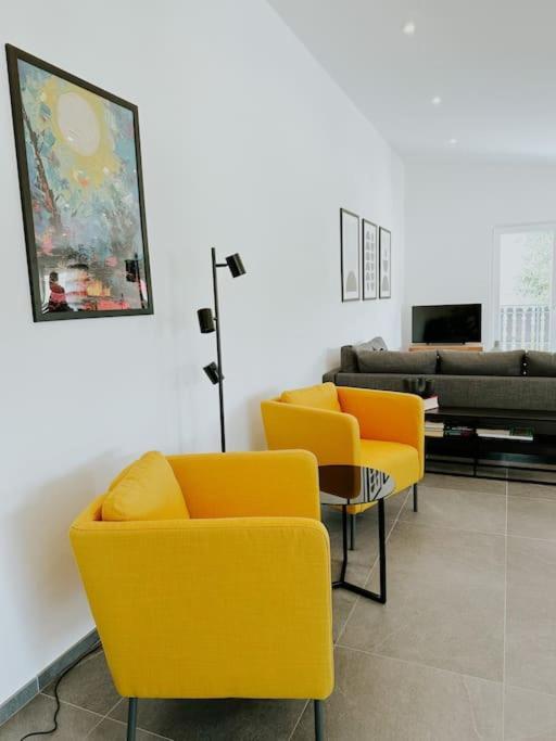 Apartment 100 Qm Im Weindorf - Balkon/Garage Aspisheim 外观 照片